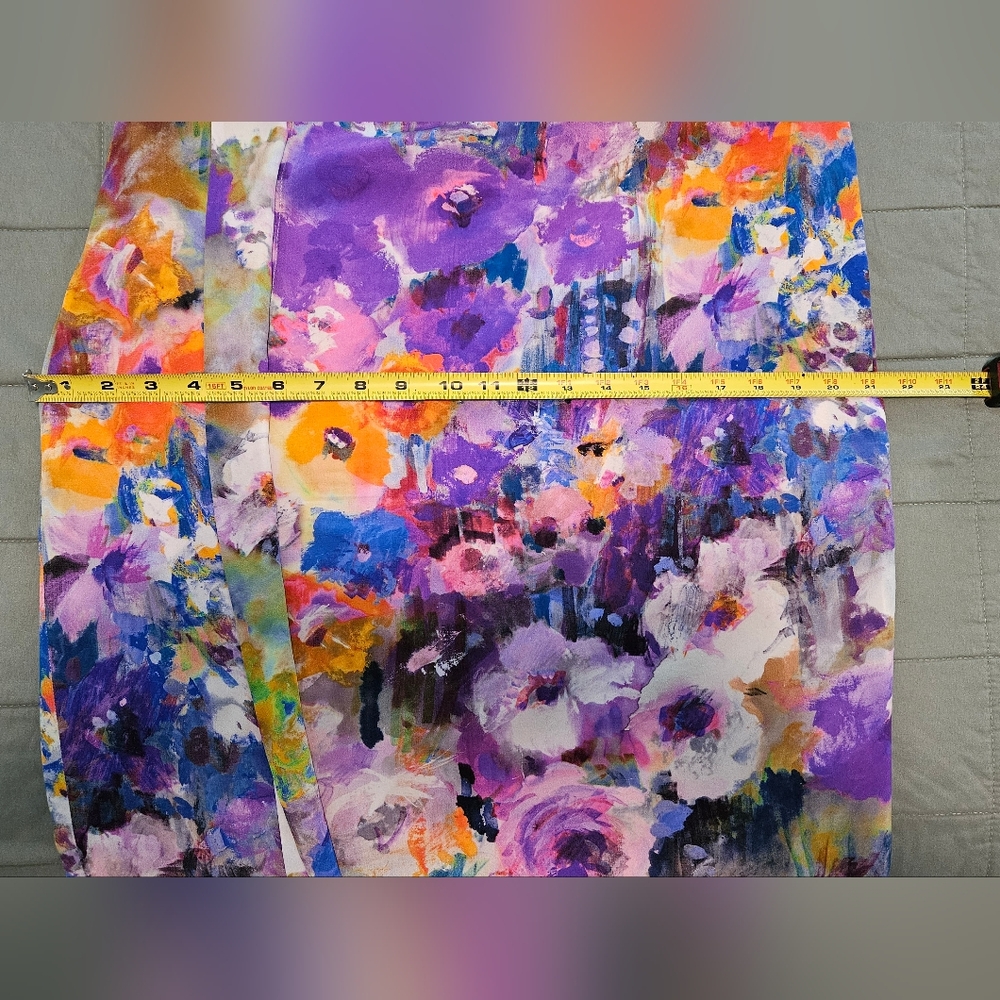 Escada Floral Silk Sleeveless Dress - Picture 7 of 7